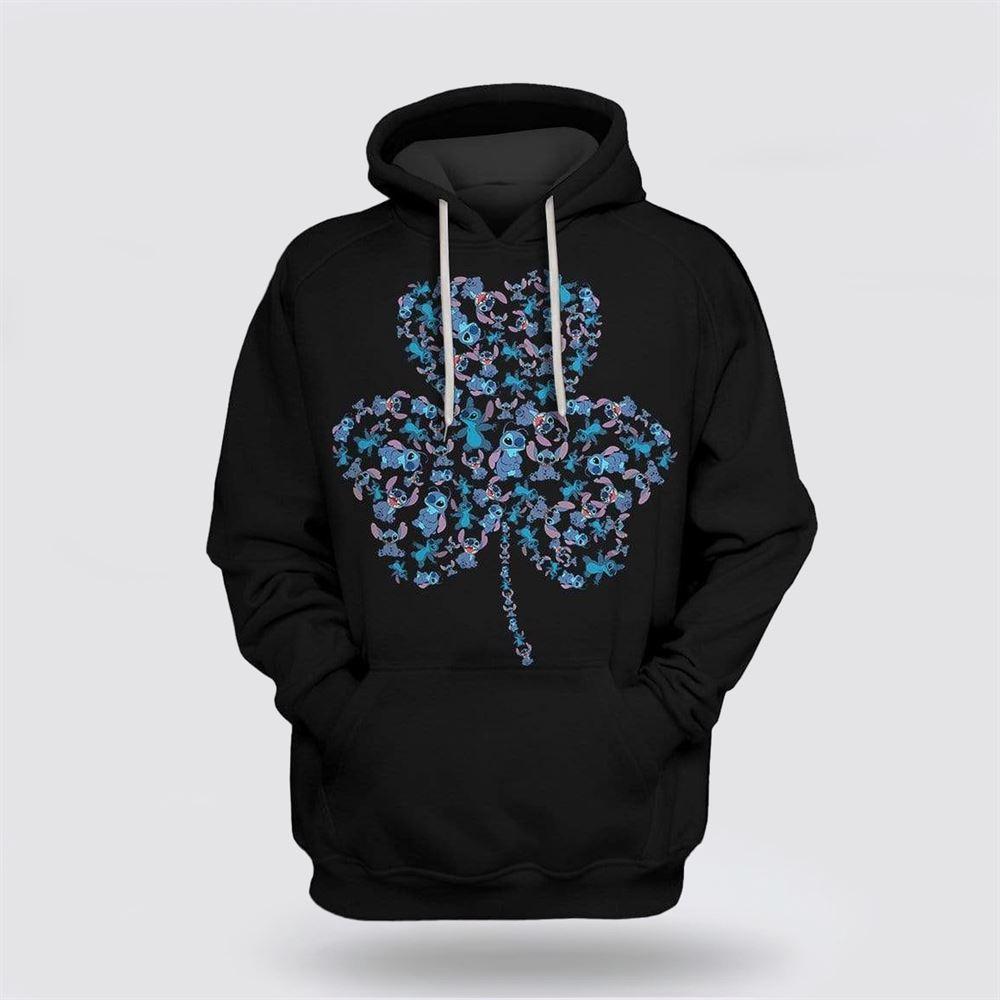 St Patrick’s Day Hoodie, Stitch At St Patrick’s Day Custom Hoodie Apparel, St Patricks Day Shirts