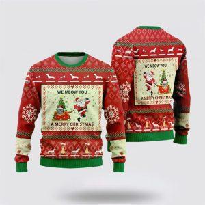Ugly Christmas Cat Sweater, American Wirehair Ugly…