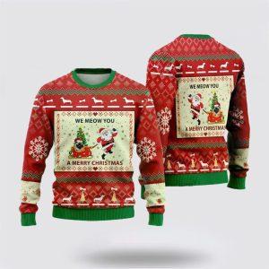 Ugly Christmas Cat Sweater, Balinese Cat Ugly…