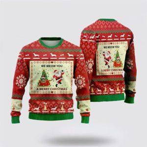 Ugly Christmas Cat Sweater, Maine Coon Cat…