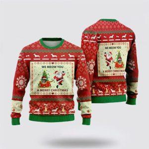 Ugly Christmas Cat Sweater, Norwegian Cat Ugly…