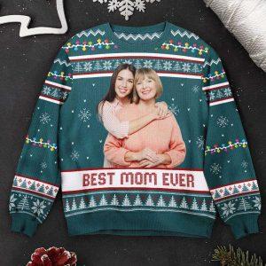 Ugly Christmas Sweater Best Mom Ever Custom Photo Gift For Mom Grandma Personalized Photo Ugly Sweater Best Ugly Christmas Sweater 2 igdzwg.jpg