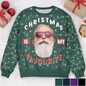 Ugly Christmas Sweater Christmas Is My Favourite Led Light Personalized Photo Ugly Sweater Best Ugly Christmas Sweater 1 awcevu.jpg