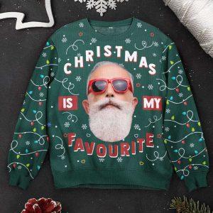 Ugly Christmas Sweater Christmas Is My Favourite Led Light Personalized Photo Ugly Sweater Best Ugly Christmas Sweater 2 kd7wnv.jpg