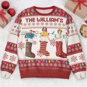 Ugly Christmas Sweater, Custom Christmas Socks Funny…