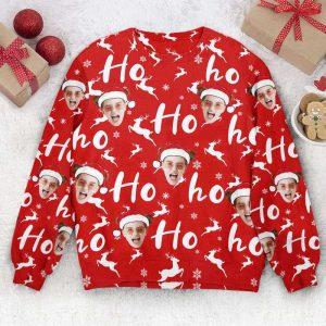 Ugly Christmas Sweater, Custom Face Christmas Family…