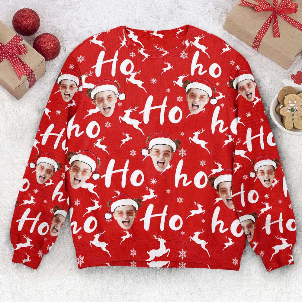 Ugly Christmas Sweater, Custom Face Christmas Family Silly Hohoho, Personalized Photo Ugly Sweater, Best Ugly Christmas Sweater Ugly Christmas Sweater, Custom Face Christmas Family Silly Hohoho, Personalized Photo Ugly Sweater, Best Ugly Christmas Sweater