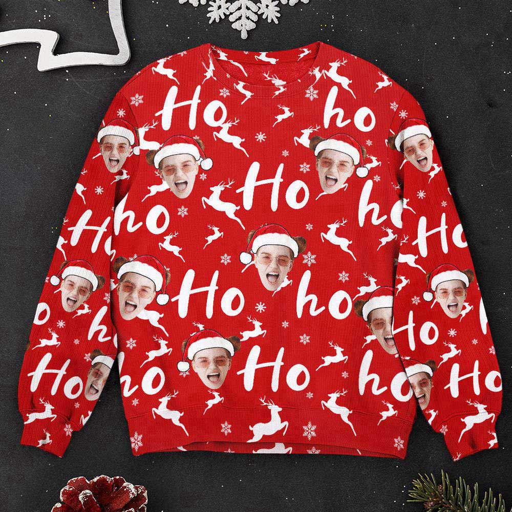 Ugly Christmas Sweater, Custom Face Christmas Family Silly Hohoho, Personalized Photo Ugly Sweater, Best Ugly Christmas Sweater Ugly Christmas Sweater, Custom Face Christmas Family Silly Hohoho, Personalized Photo Ugly Sweater, Best Ugly Christmas Sweater