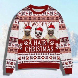 Ugly Christmas Sweater, Custom Face Pet Sweater,…