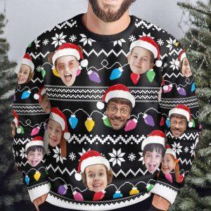 Ugly Christmas Sweater Custom Faces Funny Christmas Lights Personalized Ugly Sweater Best Ugly Christmas Sweater 4 rfw7kd.jpg