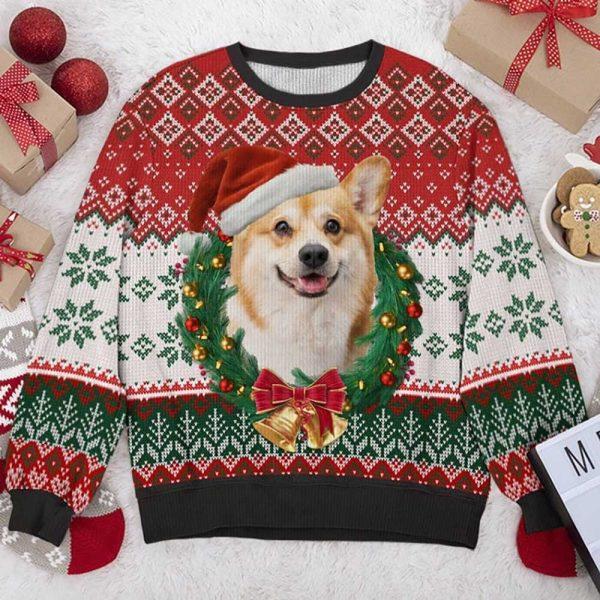 Ugly Christmas Sweater, Custom Photo Dog Ugly Christmas Sweater, Dog & Cat Personalized Ugly Sweater, Best Ugly Christmas Sweater