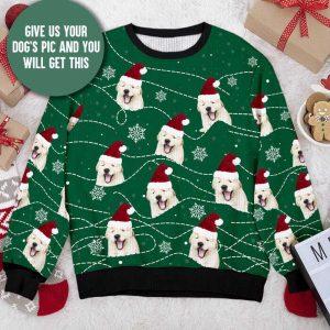 Ugly Christmas Sweater, Custom Your Puppy Photo…