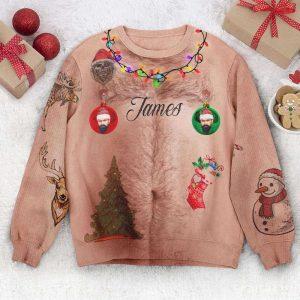 Ugly Christmas Sweater, Funny Christmas Sweater, Personalized…