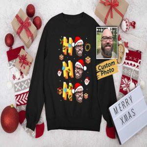 Ugly Christmas Sweater, Ho Ho Ho Custom…