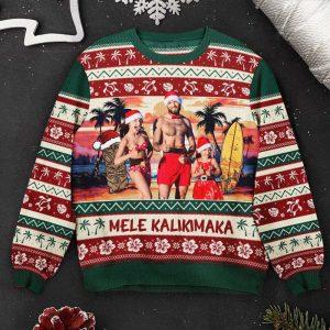Ugly Christmas Sweater Mele Kalikimaka Personalized Photo Ugly Sweater Best Ugly Christmas Sweater 3 julyaw.jpg