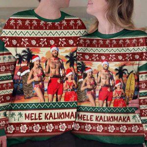 Ugly Christmas Sweater Mele Kalikimaka Personalized Photo Ugly Sweater Best Ugly Christmas Sweater 4 ybjult.jpg