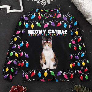 Ugly Christmas Sweater Meowy Catmas Christmas Funny Cats Personalized Photo Ugly Sweater Best Ugly Christmas Sweater 2 vmespp.jpg