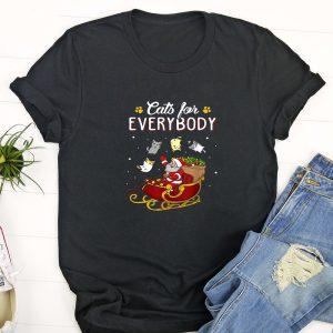 Ugly Christmas T Shirt, Cats For Everybody Christmas Cute Cat Lover T shirt, Funny Christmas T Shirt, Christmas Tshirt Designs