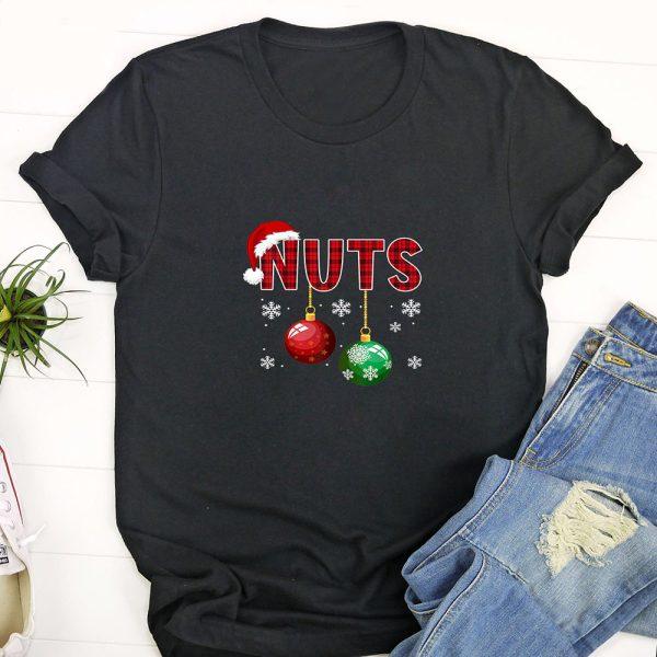 Ugly Christmas T Shirt, Chest Nuts Funny Matching Chestnuts Christmas Couples Nuts Long Sleeve T Shirt, Funny Christmas T Shirt
