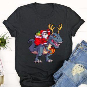 Ugly Christmas T Shirt, Christmas Santa Riding…