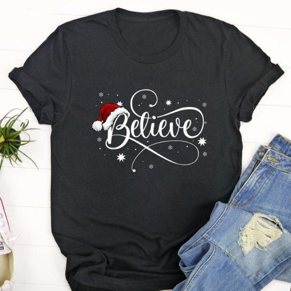 Ugly Christmas T Shirt, Christmas Shirt Believe Santa Claus Believe Christmas Kids T Shirt, Christmas Tshirt Designs