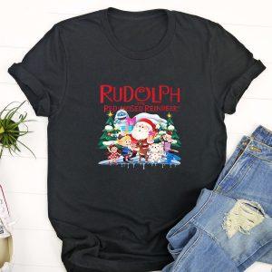 Ugly Christmas T Shirt, Cute Rudolph The…