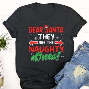 Ugly Christmas T Shirt, Dear Santa They…