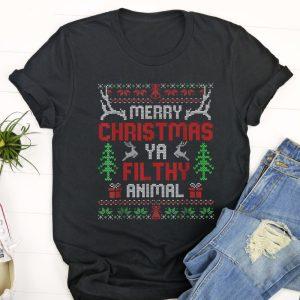 Ugly Christmas T Shirt, Funny AlOne At…