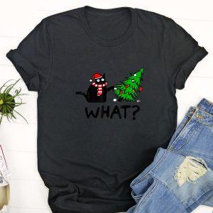 Ugly Christmas T Shirt, Funny Black Cat…