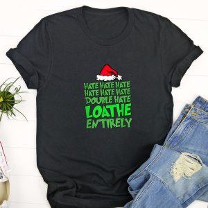 Ugly Christmas T Shirt, Hate Hate double…