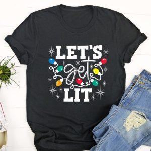 Ugly Christmas T Shirt, Let’s Get Lit…