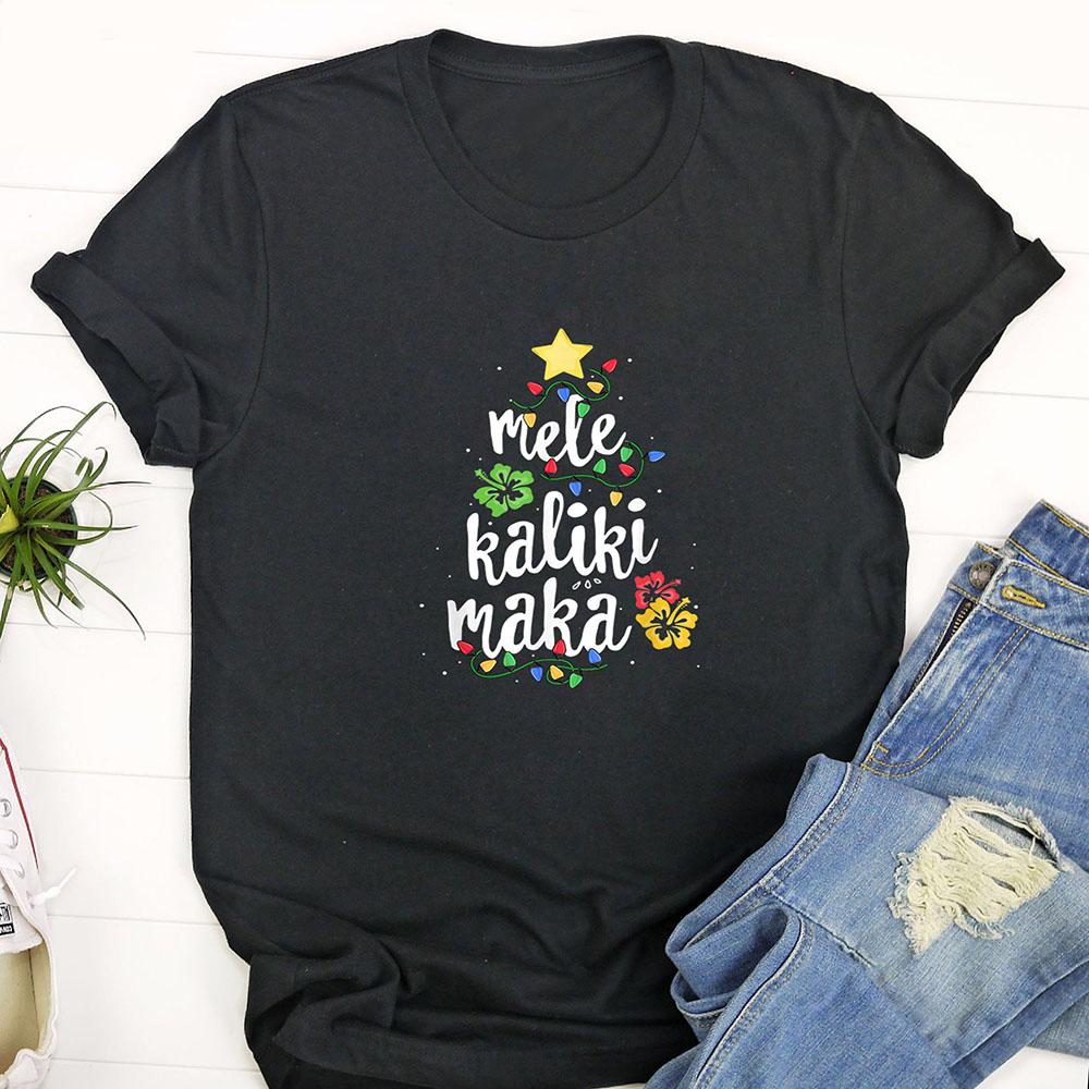 Ugly Christmas T Shirt, Mele Kalikimaka Shirt For Women Hawaiian Hawaii Christmas T Shirt, Funny Christmas T Shirt, Christmas Tshirt Designs