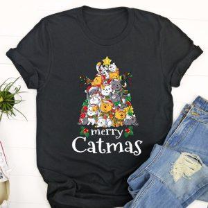 Ugly Christmas T Shirt, Merry Catmas Funny…