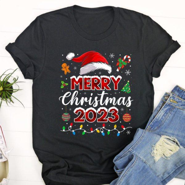 Ugly Christmas T Shirt, Merry Christmas 2023 Santa Elf Funny Family Matching Pajamas T Shirt, Christmas Tshirt Designs