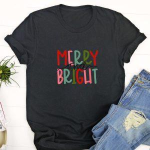 Ugly Christmas T Shirt, Merry and Bright…