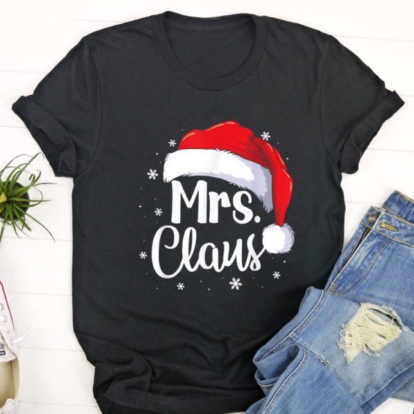 Ugly Christmas T Shirt, Mrs. Claus Christmas Couples Matching His And Her Pajama T Shirt, Christmas Tshirt Designs