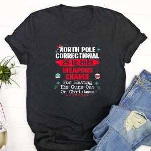 Ugly Christmas T Shirt, North Pole Correctional…