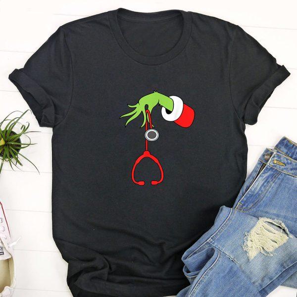 Ugly Christmas T Shirt, Nurse Christmas Stethoscope Nurses Xmas PJs Women Tshirt, Funny Christmas T Shirt, Christmas Tshirt Designs