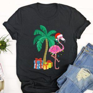 Ugly Christmas T Shirt, Pink Flamingo Christmas…