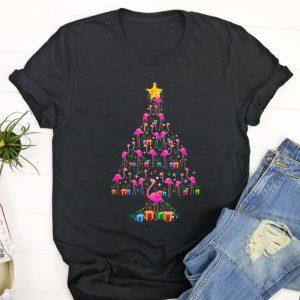 Ugly Christmas T Shirt, Pink Flamingo Christmas…