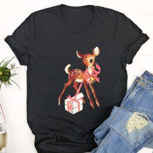 Ugly Christmas T Shirt, Retro Vintage Reindeer…