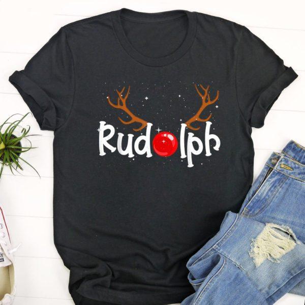 Ugly Christmas T Shirt, Rudolph Red Nose Reindeer Christmas Funny T Shirt, Christmas Tshirt Designs