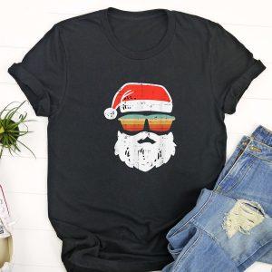 Ugly Christmas T Shirt, Santa Face Retro…