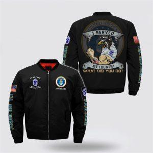 Us Air Force Bomber Jacket, Personalized Name…