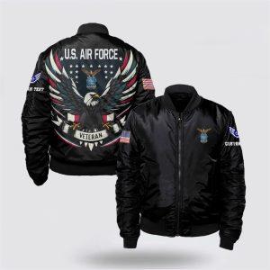 Us Air Force Bomber Jacket Personalized US Air Force Veteran Bomber Jacket With Your Military Rank Veteran Bomber Jacket 1 osfli6.jpg