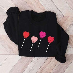 Valentines Sweatshirt Candy Heart Sweatshirt Heart Sucker Sweatshirt Valentines Day Sweatshirt Womens Valentines Sweatshirt 4 e46q6z.jpg