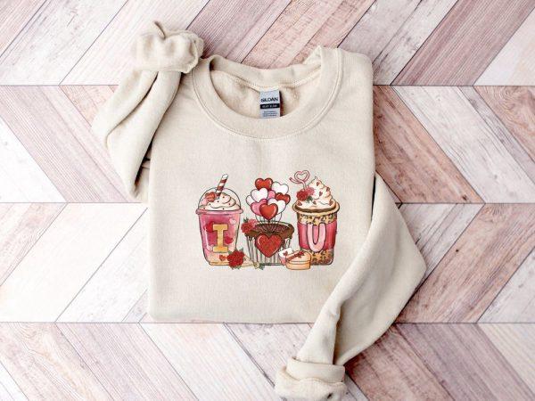 Valentines Sweatshirt, Coffee Sweatshirt, Valentine Shirt, Womens Valentines Sweatshirt