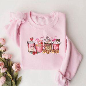 Valentines Sweatshirt, Coffee Sweatshirt, XOXO Sweatshirt, Womens Valentines Sweatshirt