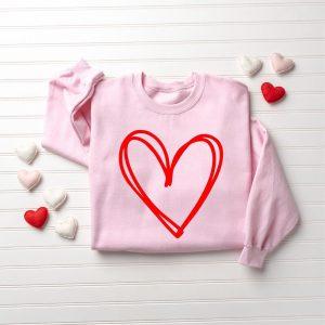Valentines Sweatshirt Cute Heart Sweatshirt Drawn Heart Love Sweatshirt Womens Valentines Sweatshirt 1 kahe5i.jpg