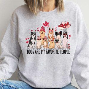Valentines Sweatshirt, Dogs are my Favorite People Valentine Sweatshirt, Dog Valentine Sweatshirt, Womens Valentines Sweatshirt